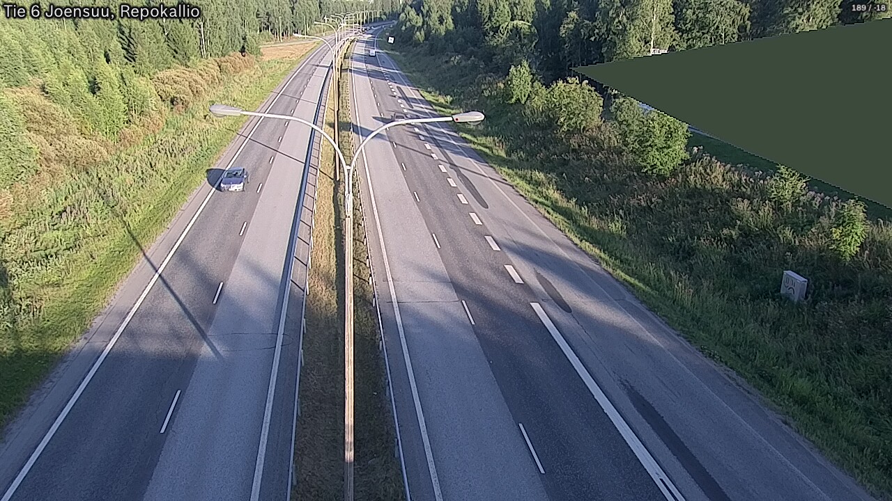 Kelikamerat Kuva Tie 6 Joensuu, Repokallio, Joensuu, Pohjois-Karjala