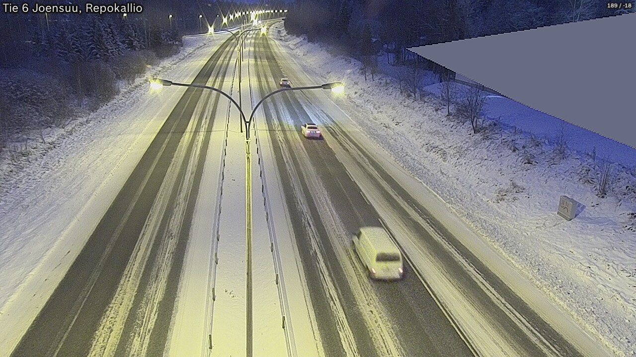 Weather Camera Image Väg 6 Joensuu, Repokallio, Joensuu, Pohjois-Karjala