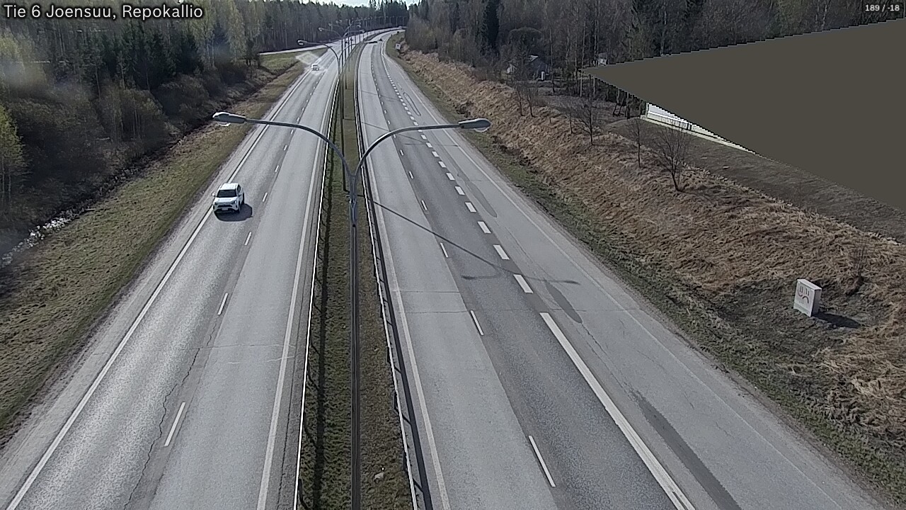 Weather Camera Image Road 6 Joensuu, Repokallio, Joensuu, Pohjois-Karjala