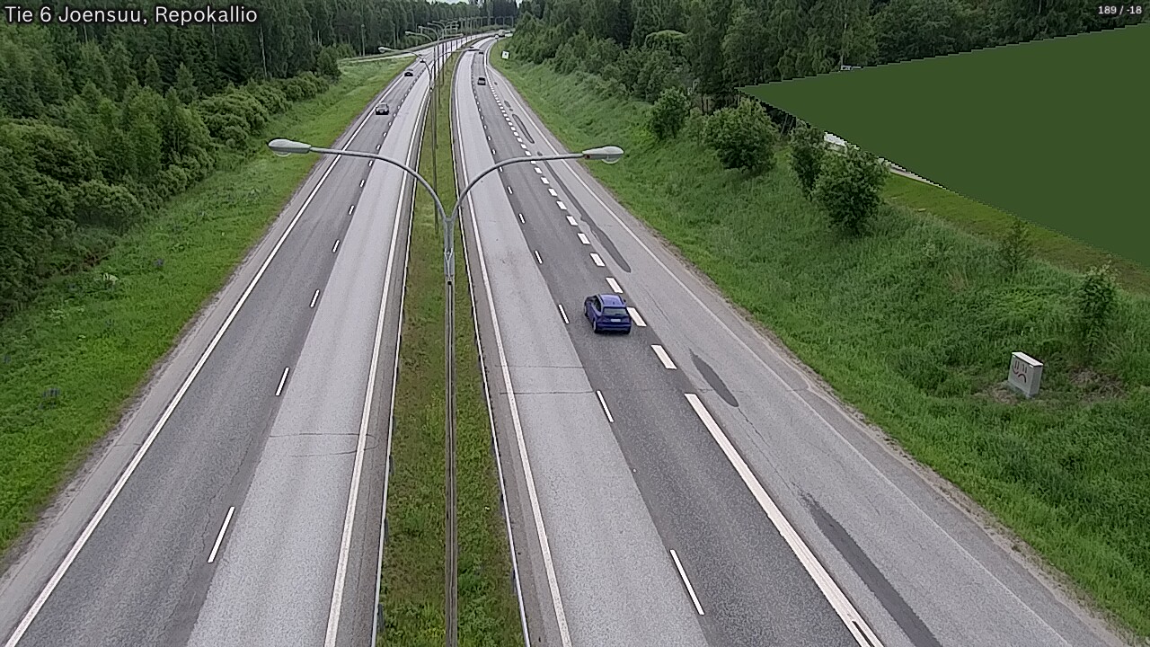 Kelikamerat Kuva Tie 6 Joensuu, Repokallio, Joensuu, Pohjois-Karjala