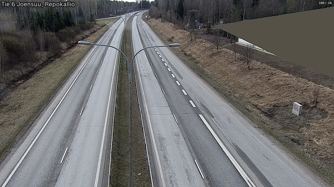 Weather Camera Image Väg 6 Joensuu, Repokallio, Joensuu, Pohjois-Karjala