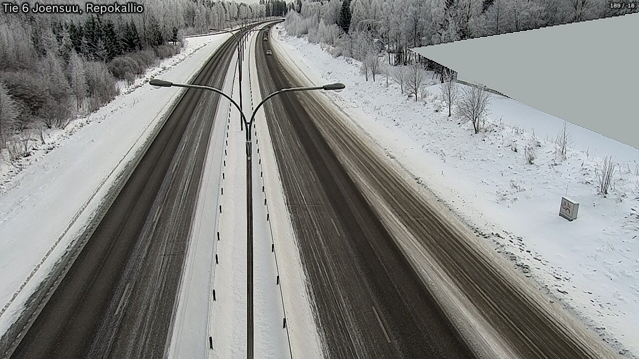 Weather Camera Image Road 6 Joensuu, Repokallio, Joensuu, Pohjois-Karjala