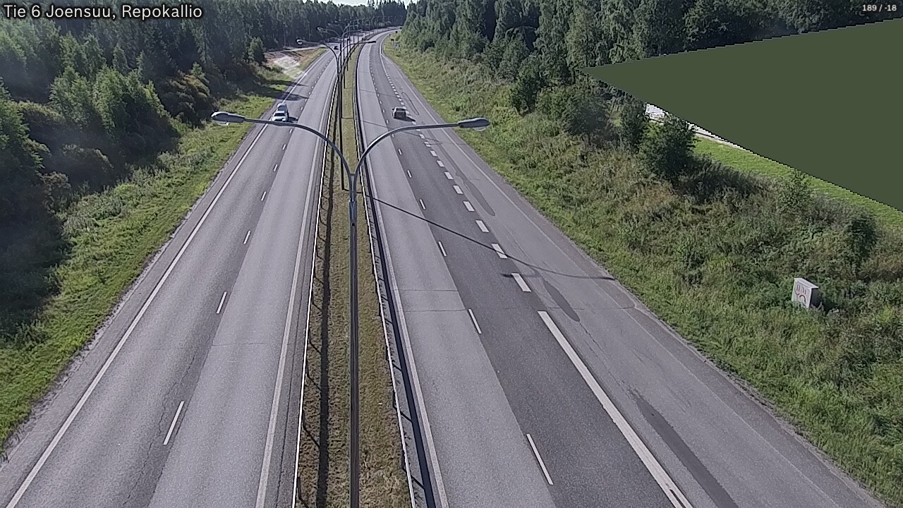 Weather Camera Image Road 6 Joensuu, Repokallio, Joensuu, Pohjois-Karjala