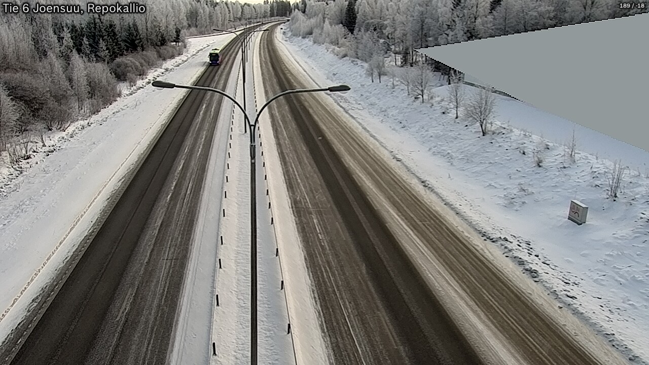 Weather Camera Image Väg 6 Joensuu, Repokallio, Joensuu, Pohjois-Karjala