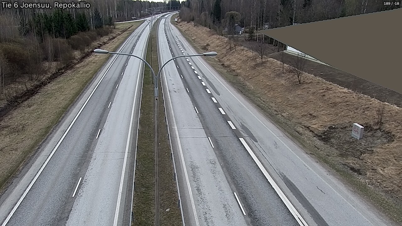 Weather Camera Image Väg 6 Joensuu, Repokallio, Joensuu, Pohjois-Karjala