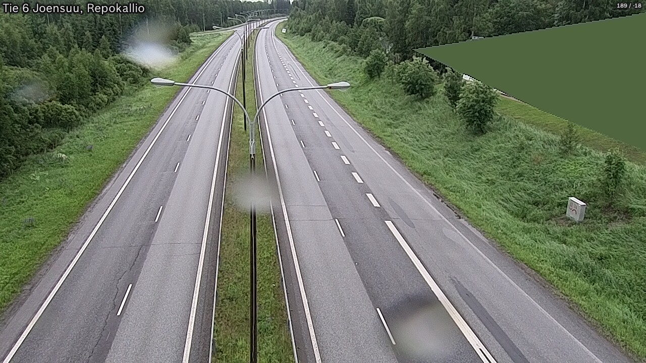 Kelikamerat Kuva Tie 6 Joensuu, Repokallio, Joensuu, Pohjois-Karjala