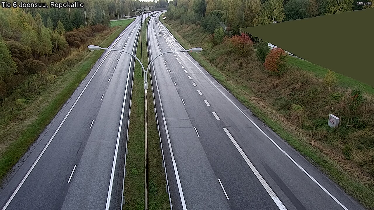 Kelikamerat Kuva Tie 6 Joensuu, Repokallio, Joensuu, Pohjois-Karjala