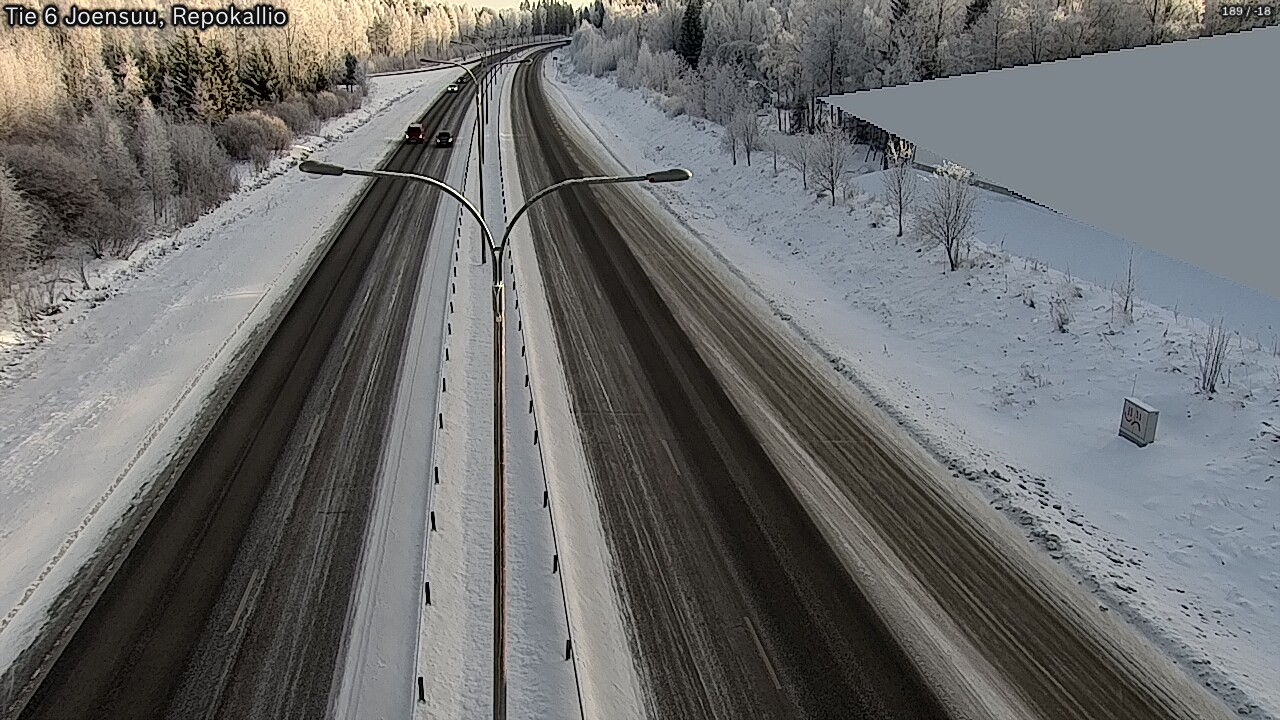 Weather Camera Image Road 6 Joensuu, Repokallio, Joensuu, Pohjois-Karjala