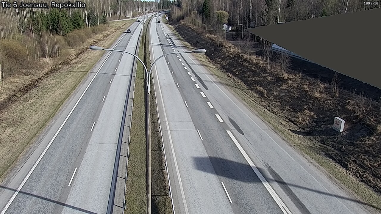 Weather Camera Image Väg 6 Joensuu, Repokallio, Joensuu, Pohjois-Karjala