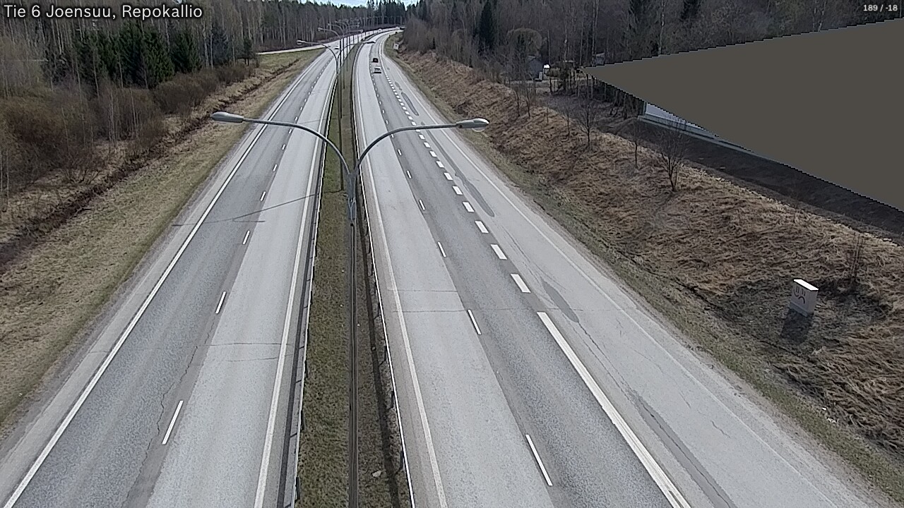 Weather Camera Image Väg 6 Joensuu, Repokallio, Joensuu, Pohjois-Karjala