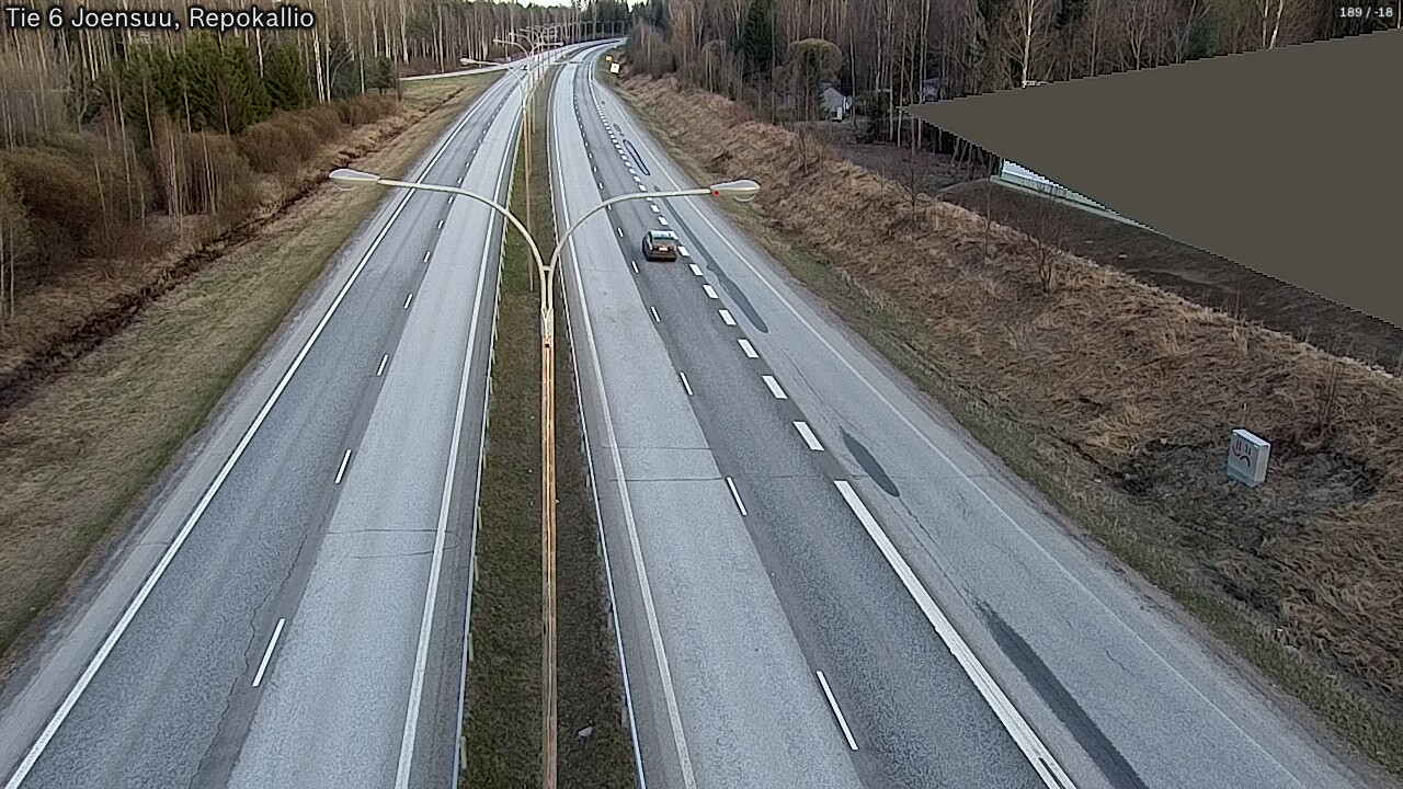 Weather Camera Image Väg 6 Joensuu, Repokallio, Joensuu, Pohjois-Karjala