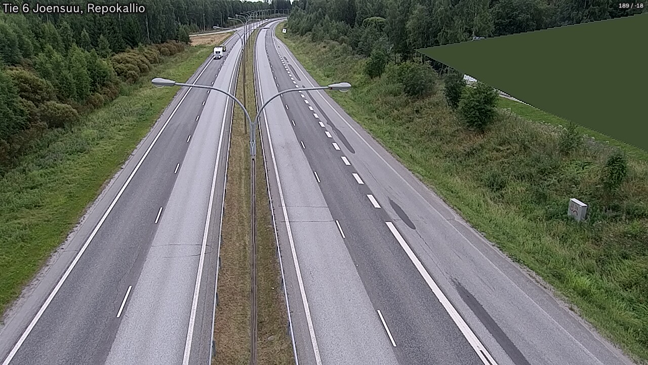 Weather Camera Image Road 6 Joensuu, Repokallio, Joensuu, Pohjois-Karjala