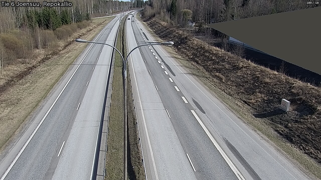 Weather Camera Image Väg 6 Joensuu, Repokallio, Joensuu, Pohjois-Karjala