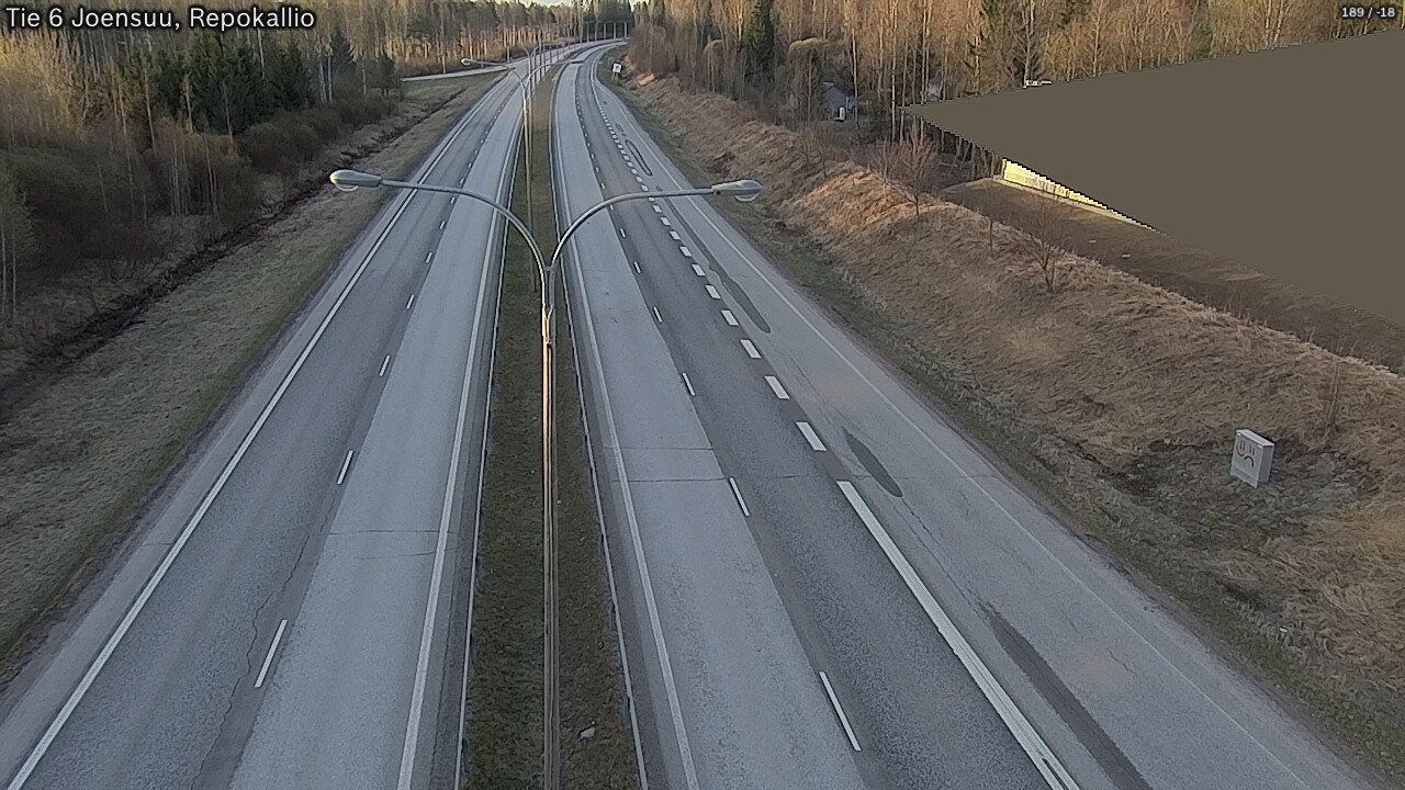 Weather Camera Image Road 6 Joensuu, Repokallio, Joensuu, Pohjois-Karjala