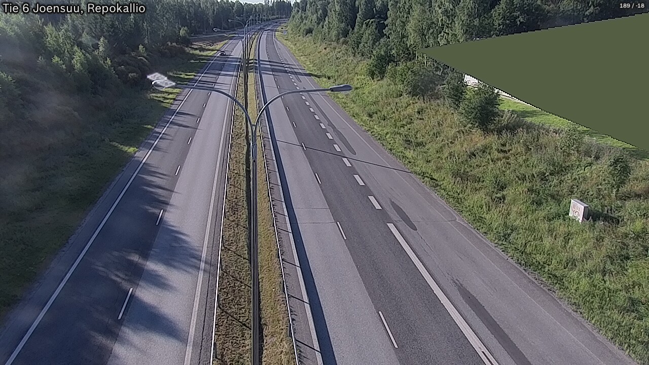 Weather Camera Image Road 6 Joensuu, Repokallio, Joensuu, Pohjois-Karjala