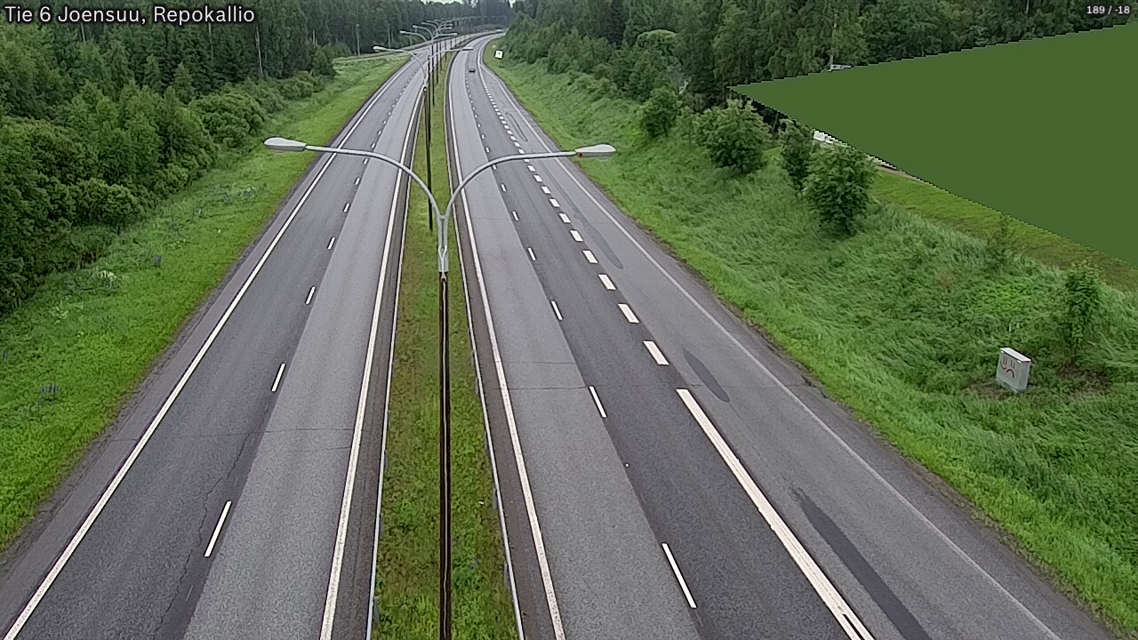 Kelikamerat Kuva Tie 6 Joensuu, Repokallio, Joensuu, Pohjois-Karjala
