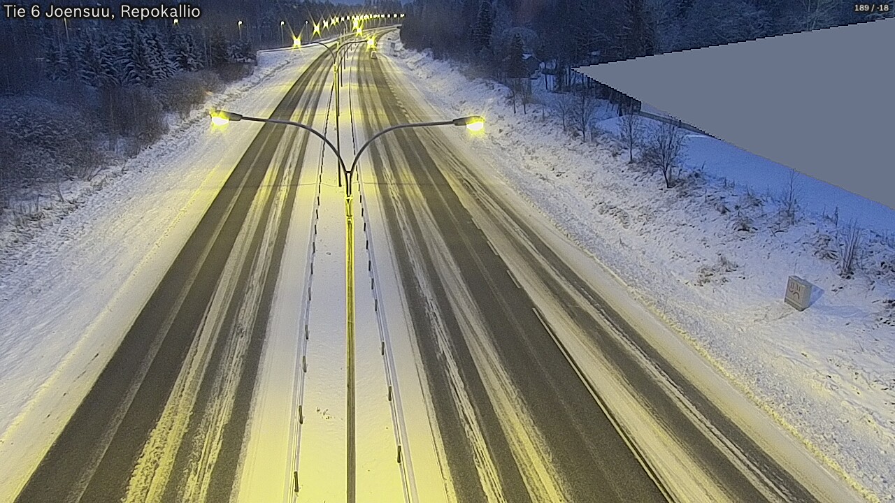 Weather Camera Image Väg 6 Joensuu, Repokallio, Joensuu, Pohjois-Karjala
