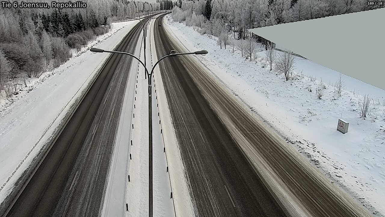 Weather Camera Image Road 6 Joensuu, Repokallio, Joensuu, Pohjois-Karjala