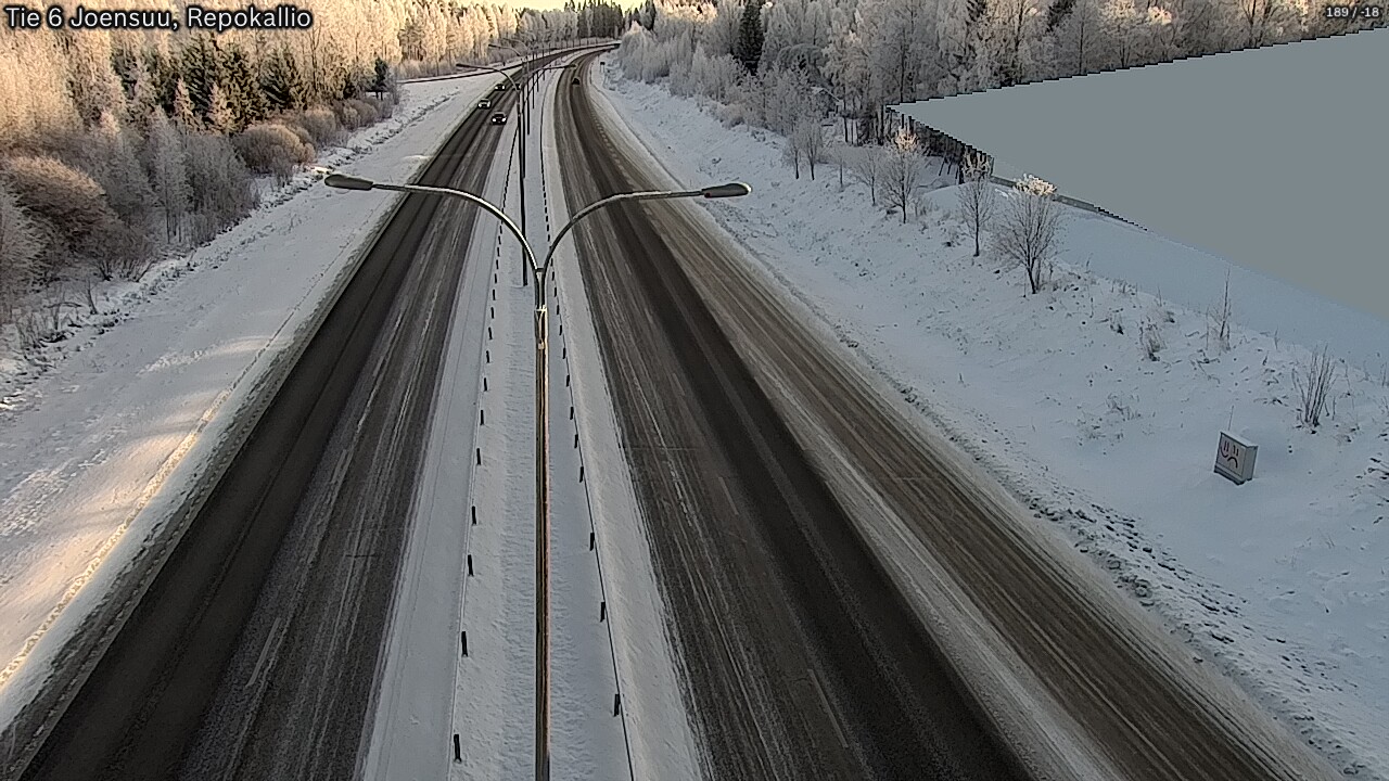 Weather Camera Image Road 6 Joensuu, Repokallio, Joensuu, Pohjois-Karjala