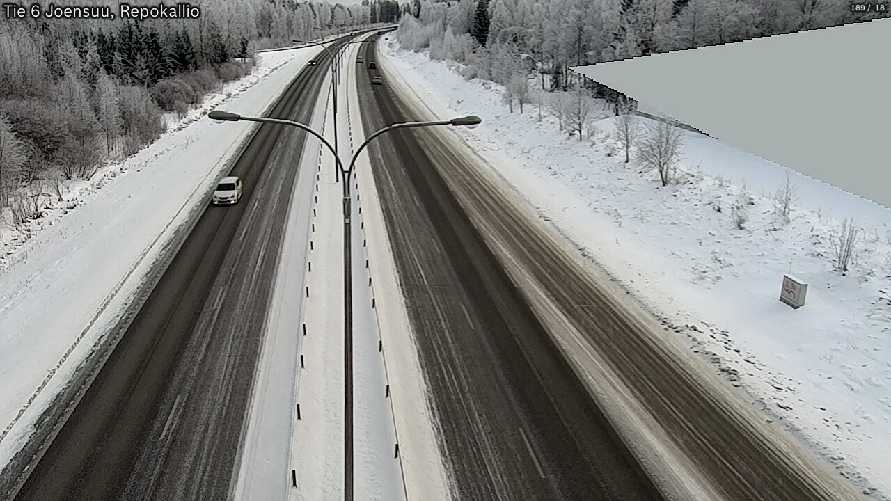 Weather Camera Image Road 6 Joensuu, Repokallio, Joensuu, Pohjois-Karjala