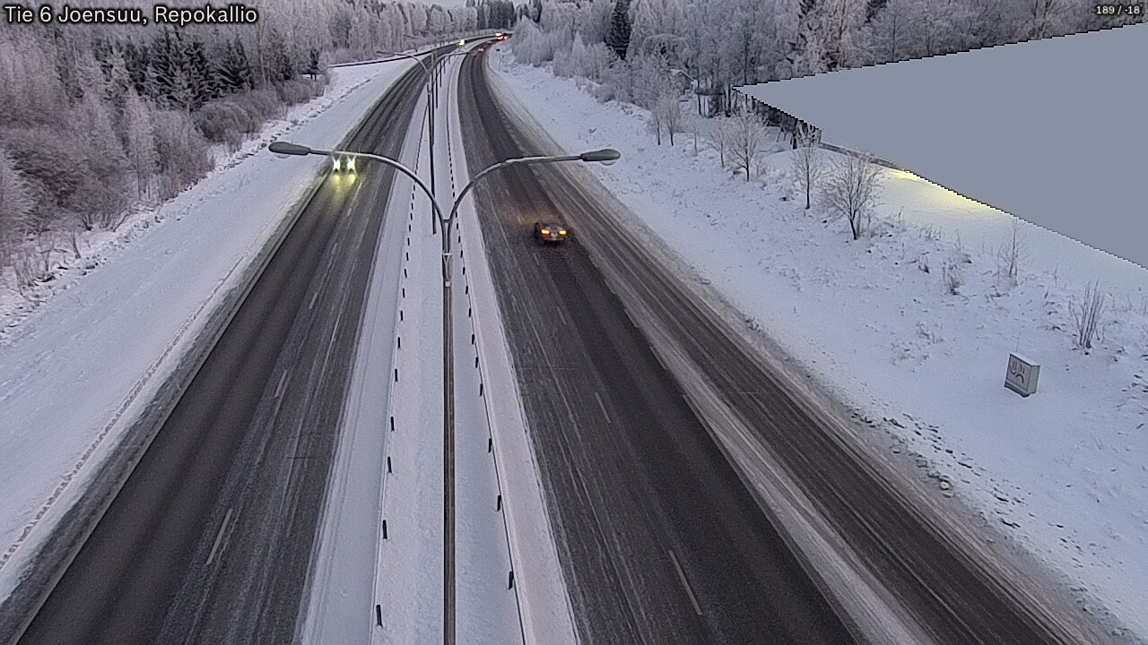 Weather Camera Image Road 6 Joensuu, Repokallio, Joensuu, Pohjois-Karjala
