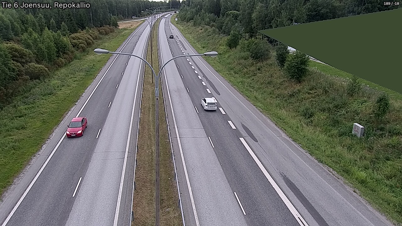 Weather Camera Image Road 6 Joensuu, Repokallio, Joensuu, Pohjois-Karjala
