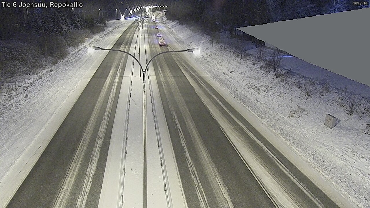 Weather Camera Image Väg 6 Joensuu, Repokallio, Joensuu, Pohjois-Karjala