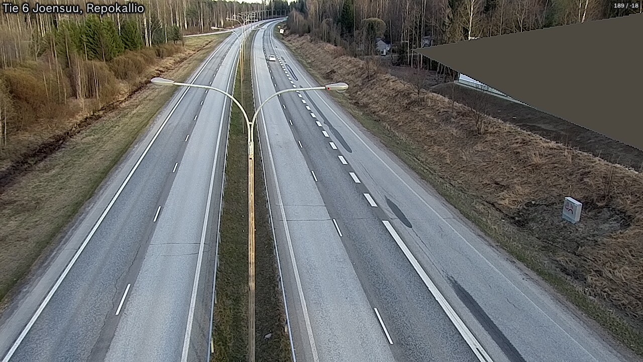 Weather Camera Image Väg 6 Joensuu, Repokallio, Joensuu, Pohjois-Karjala