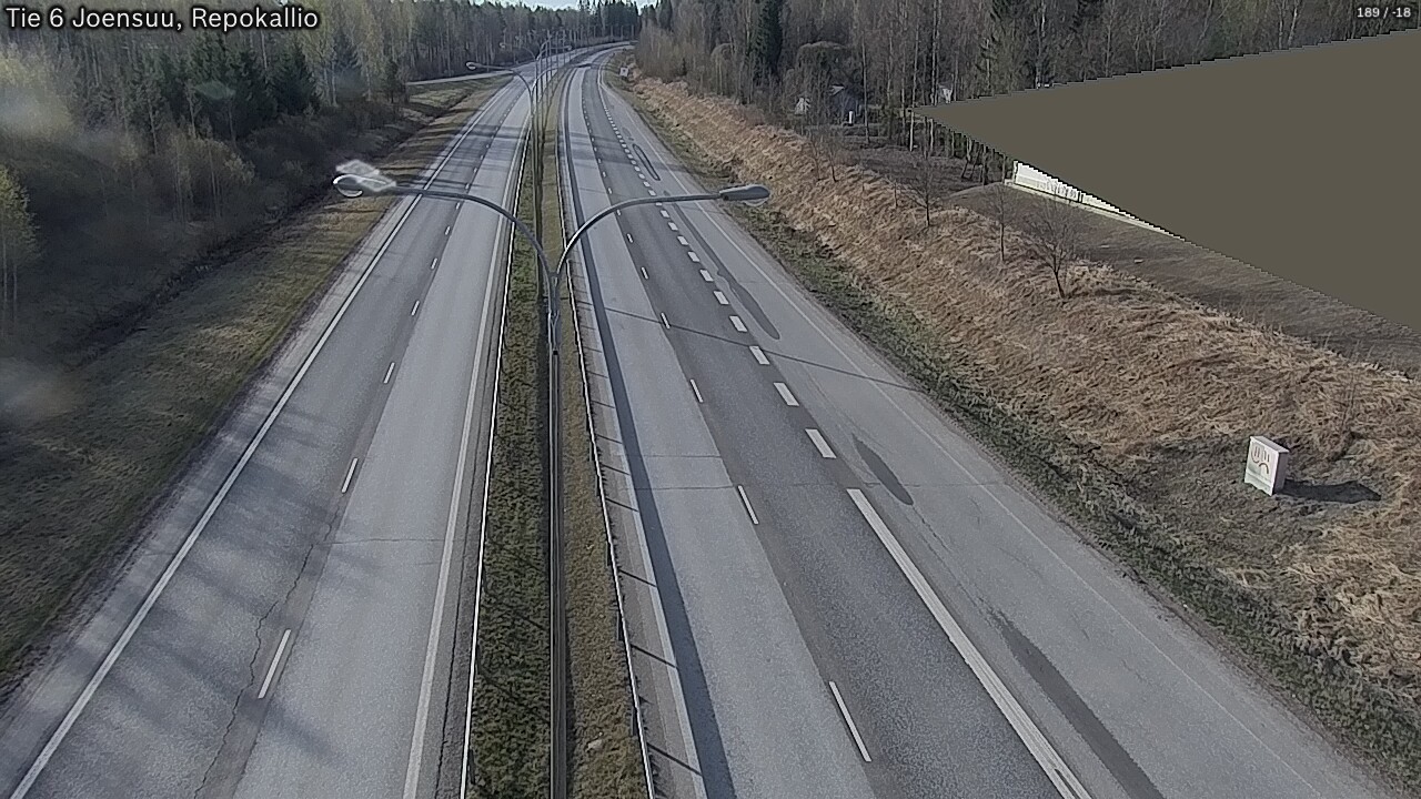 Weather Camera Image Road 6 Joensuu, Repokallio, Joensuu, Pohjois-Karjala
