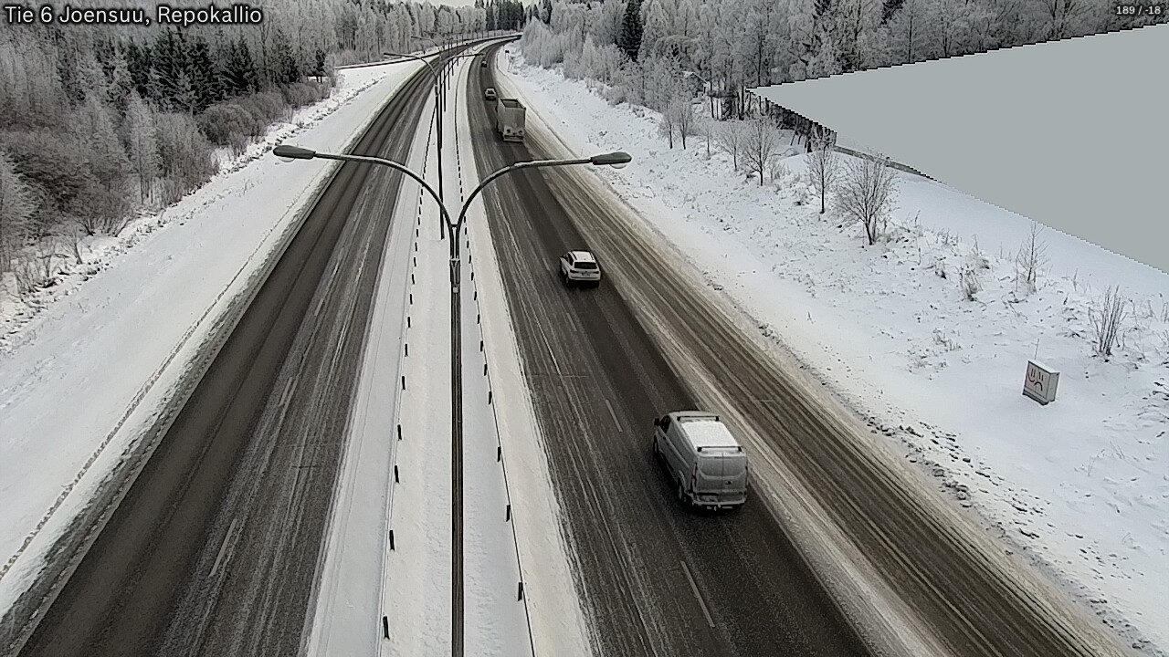 Weather Camera Image Road 6 Joensuu, Repokallio, Joensuu, Pohjois-Karjala