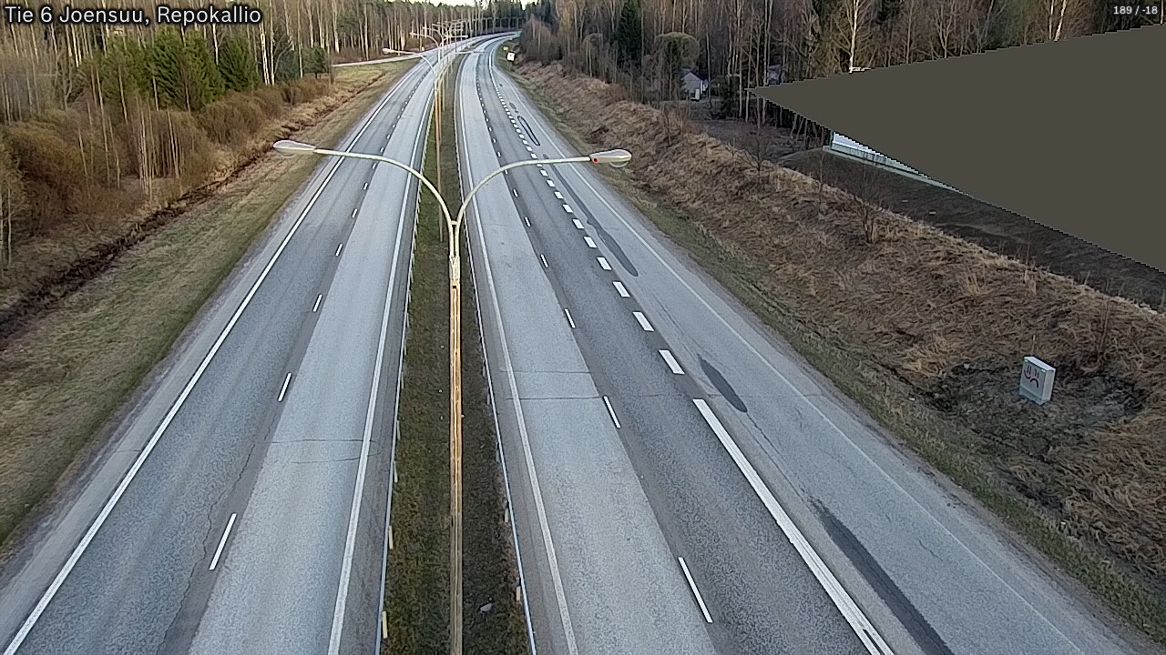 Weather Camera Image Väg 6 Joensuu, Repokallio, Joensuu, Pohjois-Karjala