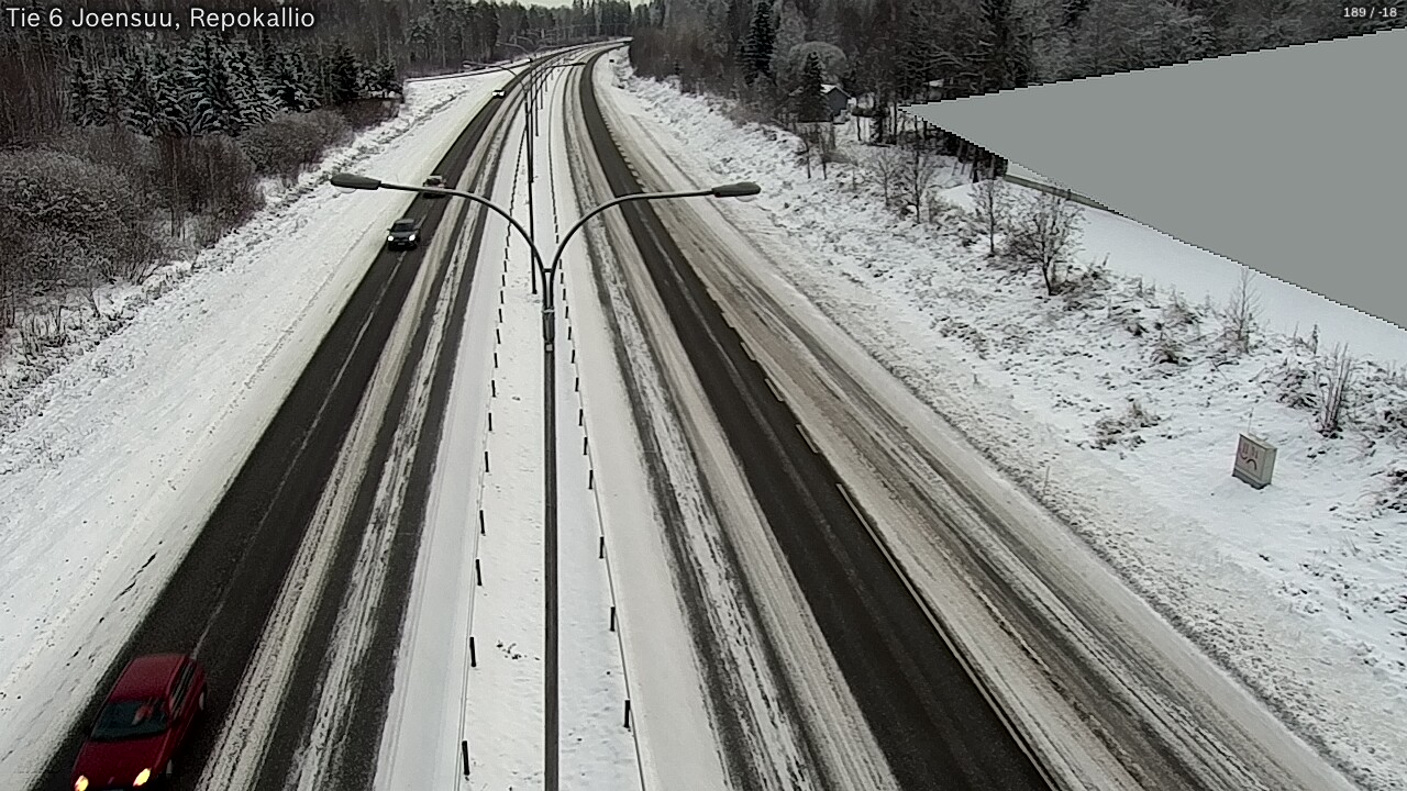 Weather Camera Image Väg 6 Joensuu, Repokallio, Joensuu, Pohjois-Karjala