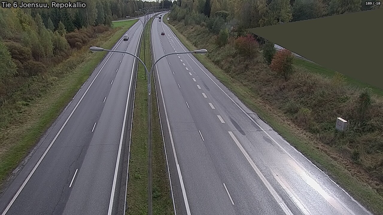 Kelikamerat Kuva Tie 6 Joensuu, Repokallio, Joensuu, Pohjois-Karjala