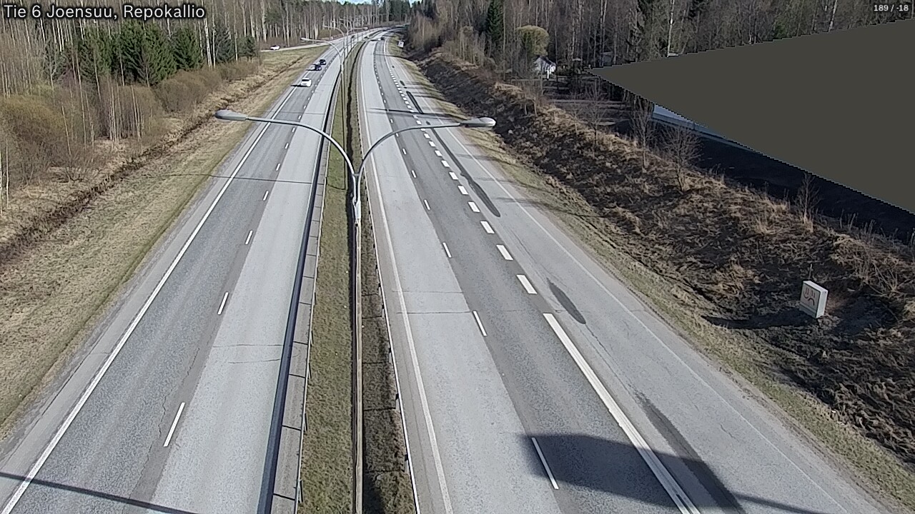 Weather Camera Image Väg 6 Joensuu, Repokallio, Joensuu, Pohjois-Karjala