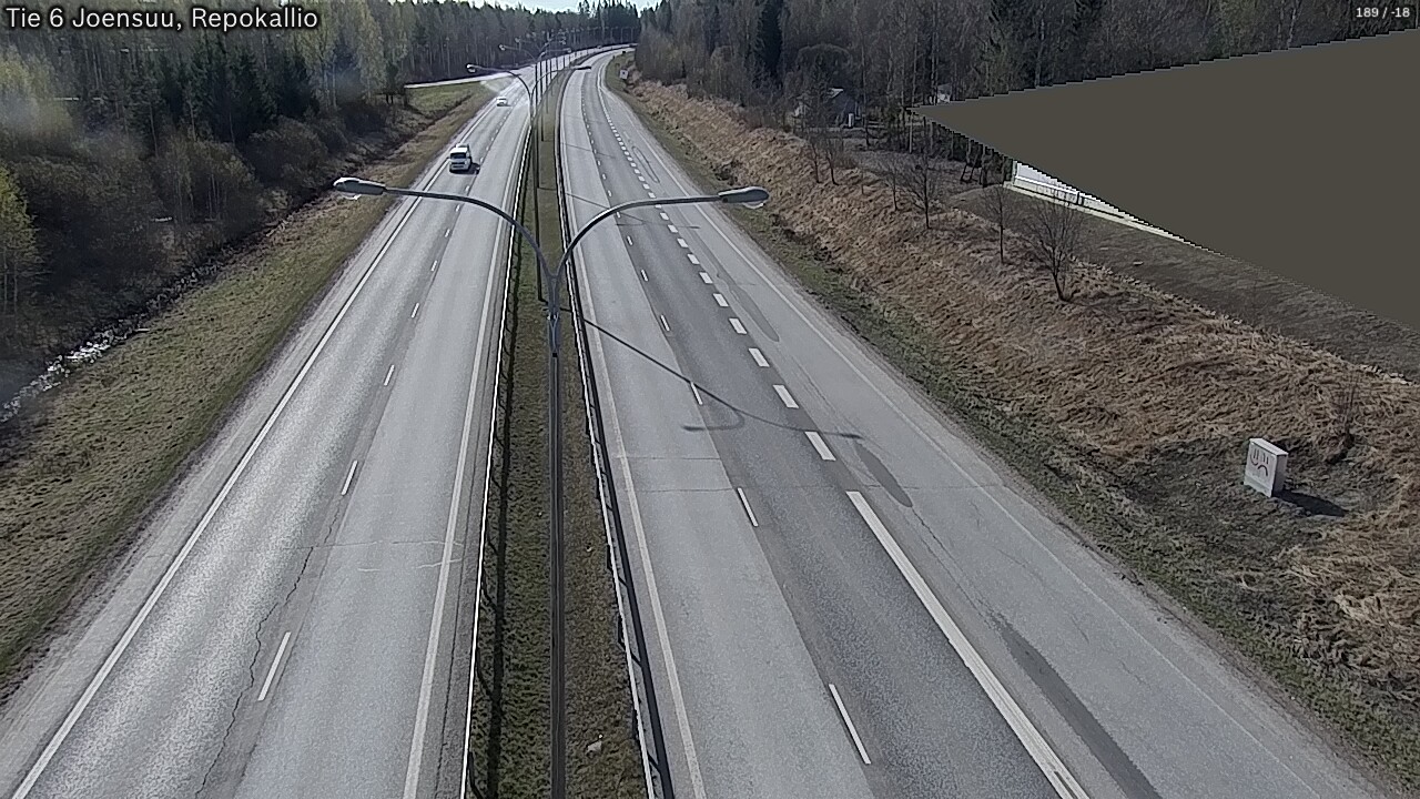 Weather Camera Image Road 6 Joensuu, Repokallio, Joensuu, Pohjois-Karjala