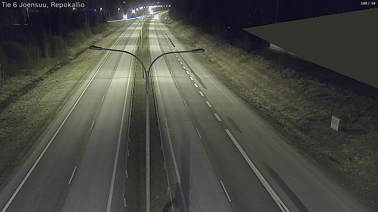 Weather Camera Image Väg 6 Joensuu, Repokallio, Joensuu, Pohjois-Karjala