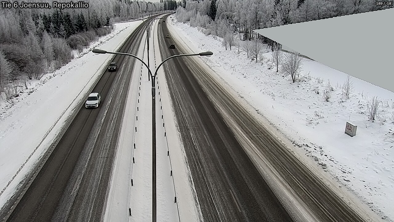 Weather Camera Image Väg 6 Joensuu, Repokallio, Joensuu, Pohjois-Karjala