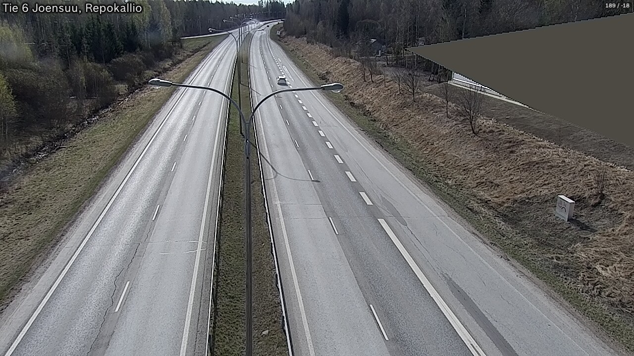 Weather Camera Image Road 6 Joensuu, Repokallio, Joensuu, Pohjois-Karjala