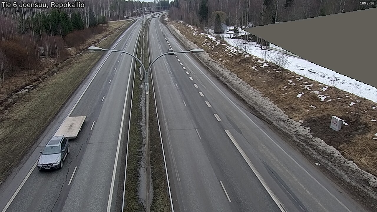 Weather Camera Image Road 6 Joensuu, Repokallio, Joensuu, Pohjois-Karjala