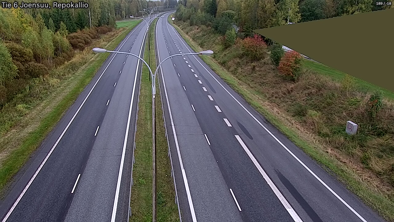 Kelikamerat Kuva Tie 6 Joensuu, Repokallio, Joensuu, Pohjois-Karjala