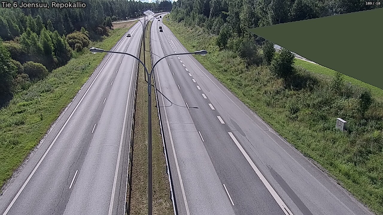 Kelikamerat Kuva Tie 6 Joensuu, Repokallio, Joensuu, Pohjois-Karjala