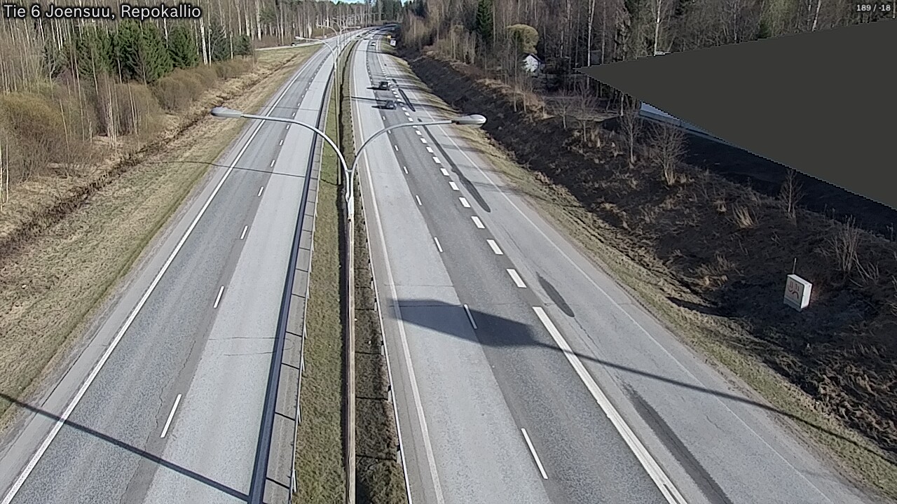 Weather Camera Image Väg 6 Joensuu, Repokallio, Joensuu, Pohjois-Karjala