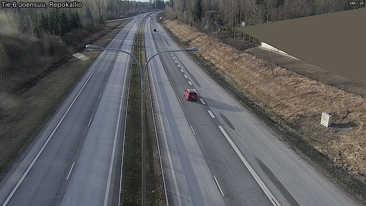 Weather Camera Image Road 6 Joensuu, Repokallio, Joensuu, Pohjois-Karjala