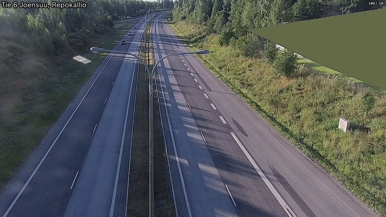 Weather Camera Image Road 6 Joensuu, Repokallio, Joensuu, Pohjois-Karjala
