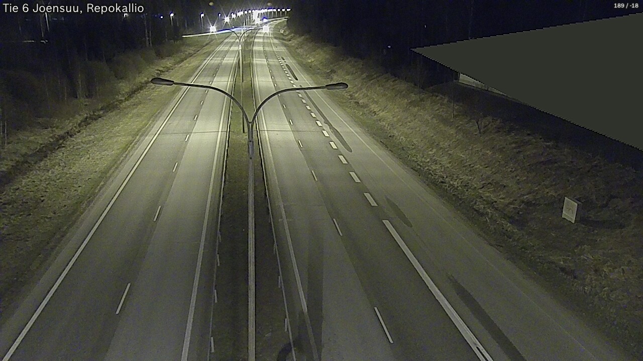 Weather Camera Image Väg 6 Joensuu, Repokallio, Joensuu, Pohjois-Karjala
