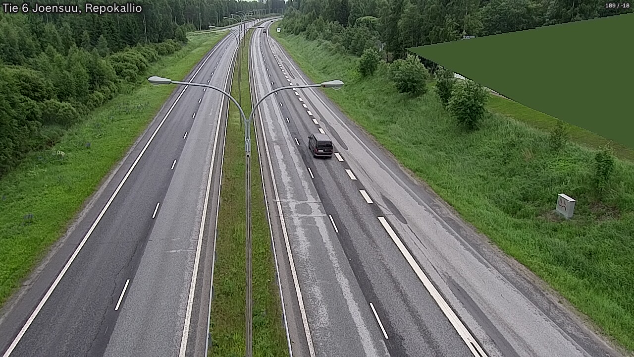 Kelikamerat Kuva Tie 6 Joensuu, Repokallio, Joensuu, Pohjois-Karjala