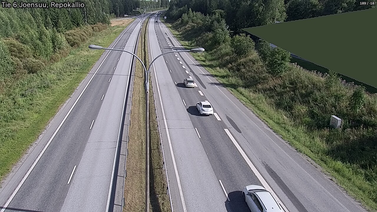Kelikamerat Kuva Tie 6 Joensuu, Repokallio, Joensuu, Pohjois-Karjala