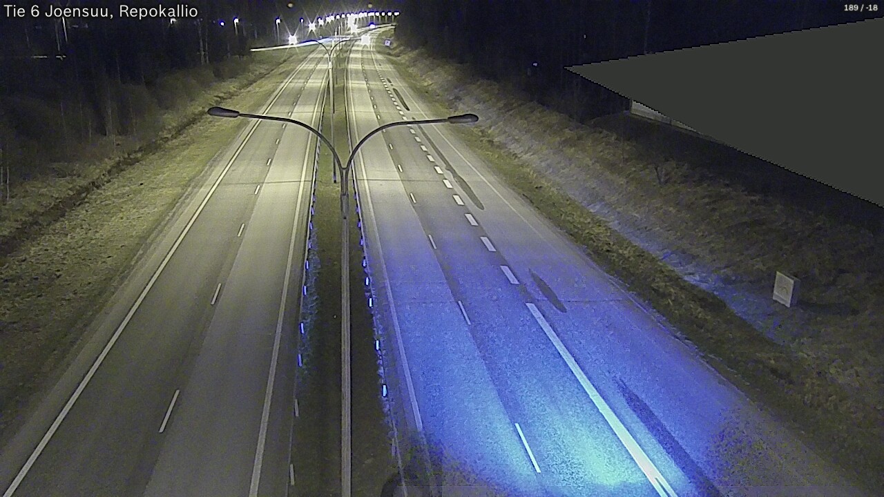 Weather Camera Image Väg 6 Joensuu, Repokallio, Joensuu, Pohjois-Karjala