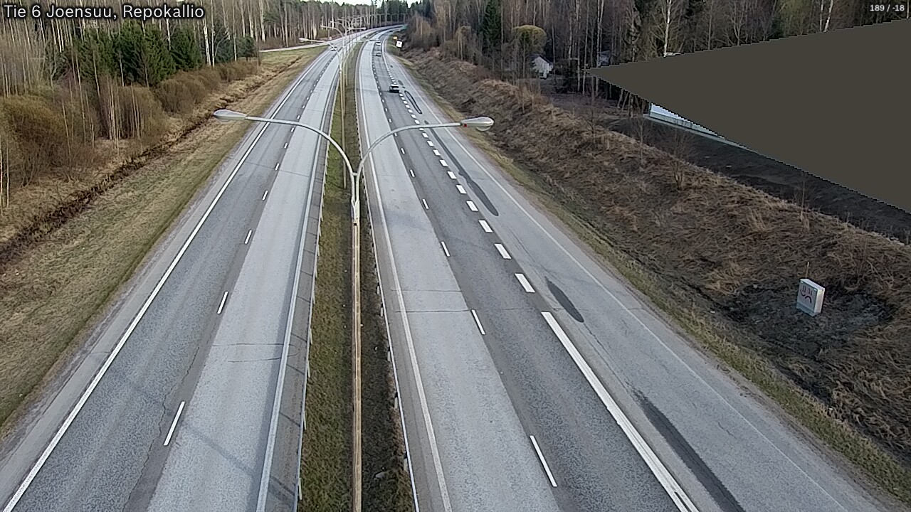 Weather Camera Image Väg 6 Joensuu, Repokallio, Joensuu, Pohjois-Karjala