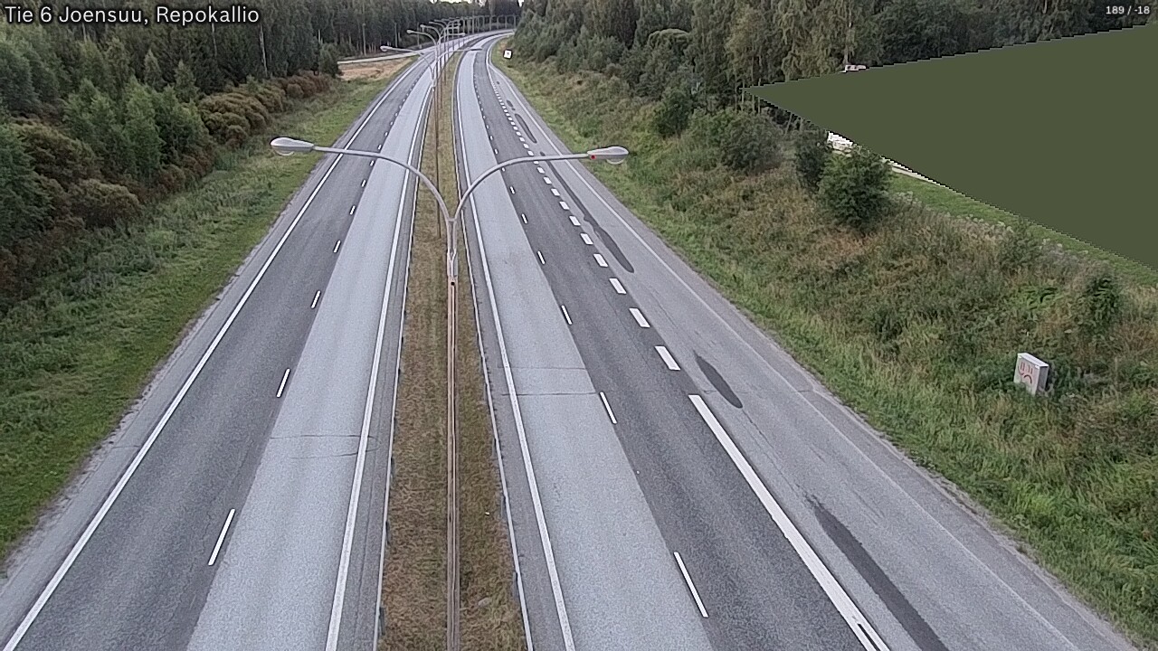 Kelikamerat Kuva Tie 6 Joensuu, Repokallio, Joensuu, Pohjois-Karjala